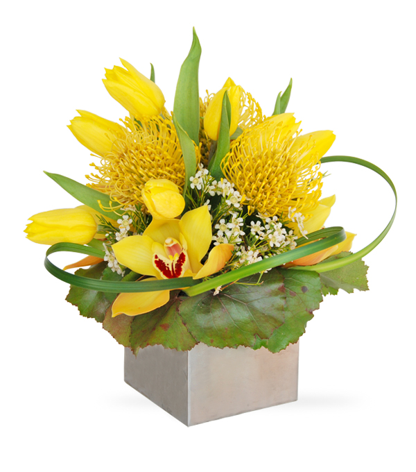 Lovely Yellow flower arrangement